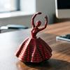 3D Printed Spinning Ballerina Fidget Toy Ballet Spinner Sensory Toy Expanded Whirling Spiral Desk Toy for Adults Teens Stress Relief