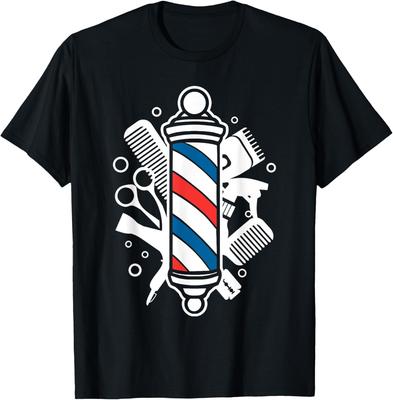 Meilleur Barbier Homme Barbier Femme Poteau de Barbier Outil T-shirt Été Surdimensionné T-shirt à Manches Courtes Haut Décontracté Mode