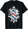 Best Male Barber Female Barber Barbershop Pole Tool T-shirt Summer Oversized Short-sleeved Shirt Casual Fashion Top