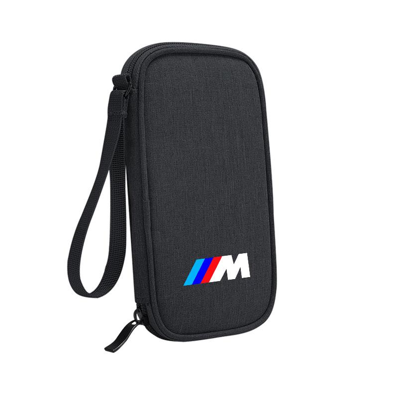 For BMW M Performance E46 E90 Car decorative ornamen Mini technology small tool portable case charger USB flash drive zipper bag xkzh98