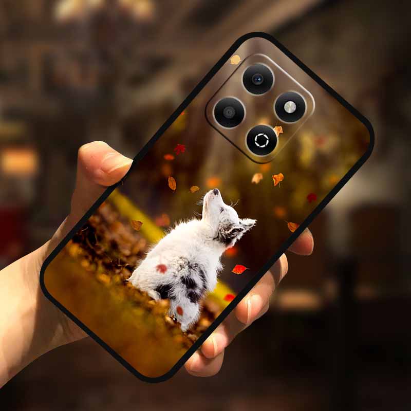 Soft Silicone Case For Honor X7c 4G 5G Cover Cat Painted Lovely Back Cover for Huawei Honor X7C 5G Phone Case HonorX7C TPU Para