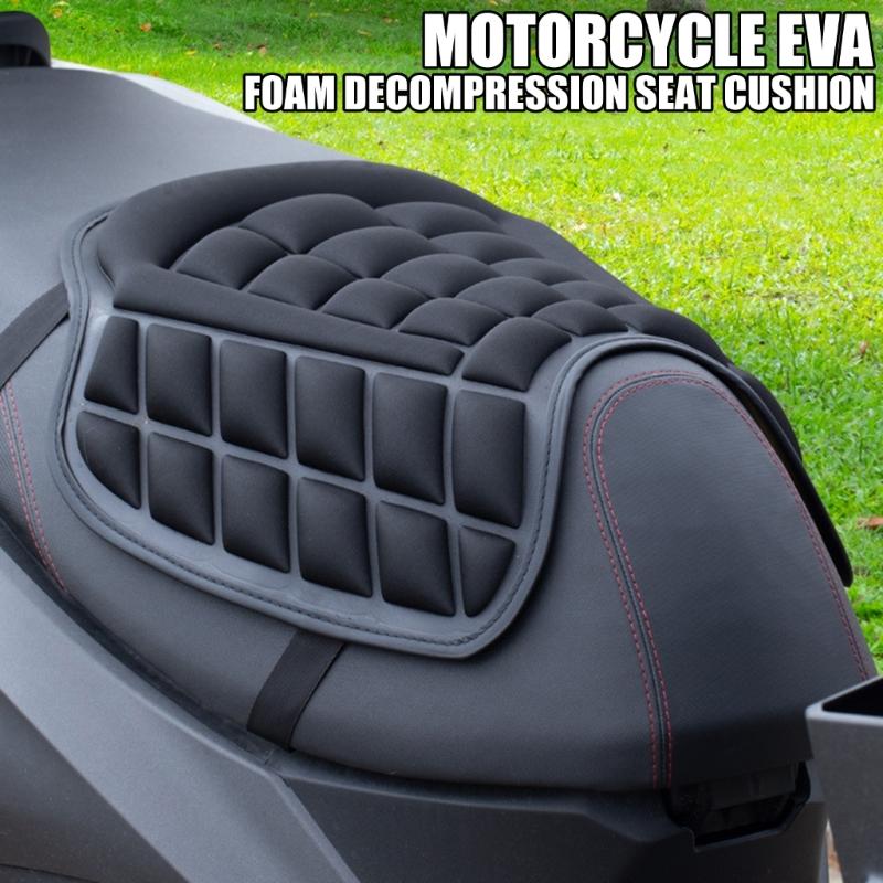 Universelles Motorrad-Sitzkissen mit EVA-Polsterung und atmungsaktivem Stoff, weiches Sitzpolster für Komfort auf Langstreckenfahrten
