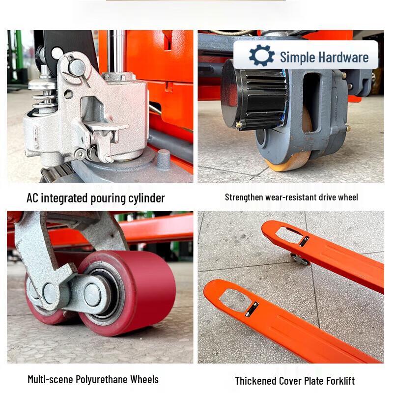 Электрическая тележка для поддонов Jianbei Off-Road, штепсель CN (адаптер в комплекте)