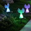 Unique Mother Day Gifts Solar Angel Garden Light, LED Yard Stake Waterproof Outdoor Lights Memorial Decorative Lamp for Cemetery Graveyard Patio Lawn