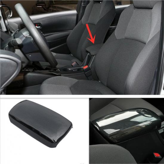 Carbon Fiber Central Storage Box Decor Cover 1pc For Toyota Corolla -2026