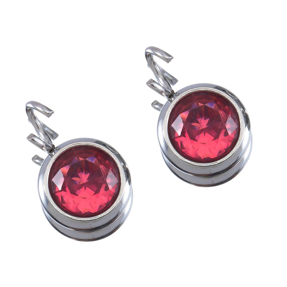 10pcs 7mm 20pcs 6mm Stainless Steel Rhinestone Beads Mixed Crystal Charms Pendant for Necklace Bracelet DIY Jewelry Making Charm