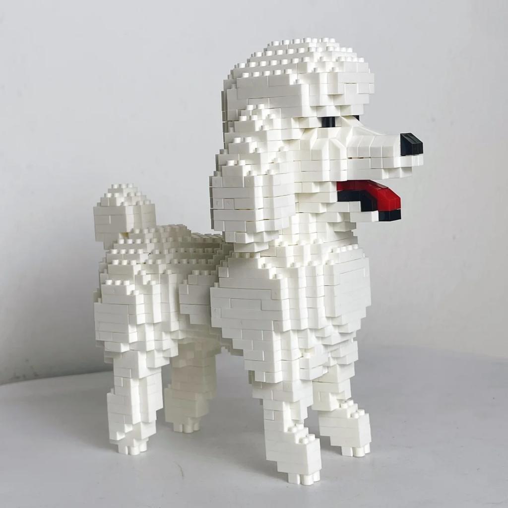 High-Quality Knew High-Quality Built High-Quality Poodle High-Quality Dog Tiny Scale Compact Size High-Quality Building High-Quality Blocks