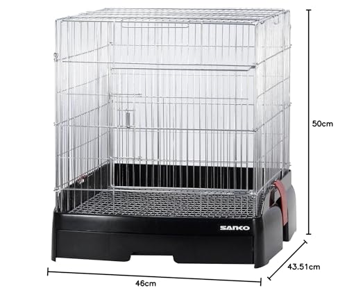 Sanko SANKO Sanko Shokai Easy Home 40 Black (43.5 x 50 x 46 cm) Degu/Fancy Rat Cage