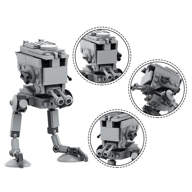 Space Series Movies Model Moc All Terrain Scout Transport Machine Building Blocks Toys Ornaments Diy Assembly Gift For Kids