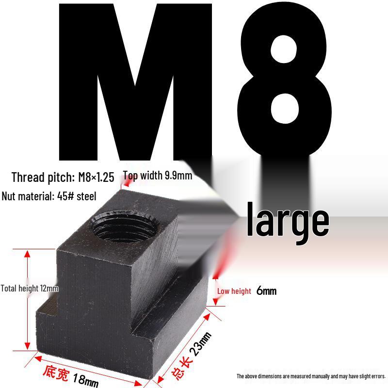 Kangfei 45# Steel T-Nut for M6-M20 Bolts
