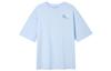 Women'ss Retro Hand-Drawn Drop Shoulder T-Shirt Blue DX6150-441