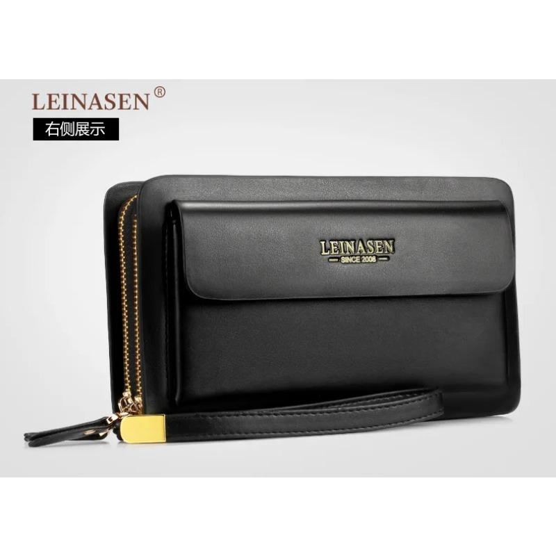 Commuter handbag men's business clip bag men's long casual zipper wallet waterproof