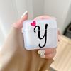 Initial Letter A Z Love Heart Earphone Case for Airpods 4th 3rd Pro 3 2 Cover for Airpod 2 3 1 Protective Accessorie Shell Funda
