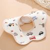 Pure Cotton Waterproof Baby Bibs for Boys - Newborn Feeding Drool Bibs