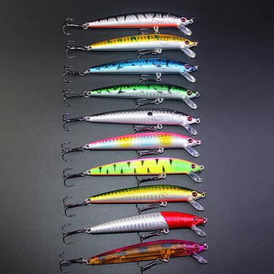10pcs Fishing Lures Crankbaits Hook Minnow Baits Tackle Crank Fishing Tackle Kit