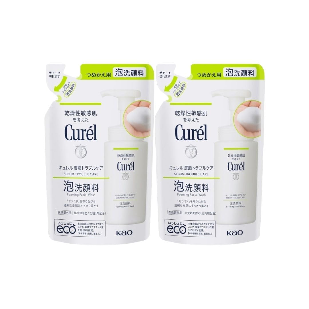 Curel Sebum Trouble Care Foaming Cleanser Refill 130ml2