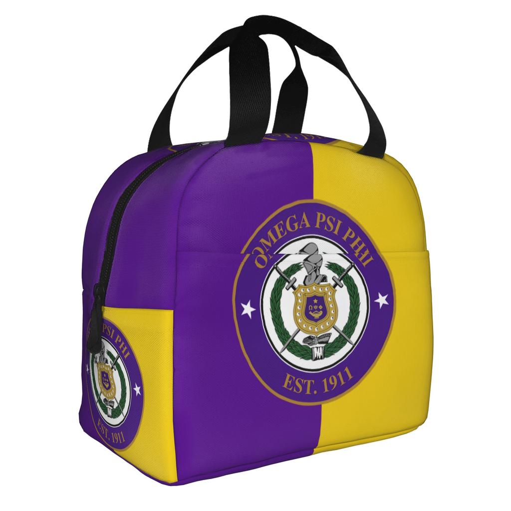 African American Psi Phi Fraternity Inc  Lunch Bag Women  Cooler Warm Insulated Lunch Boxes for School