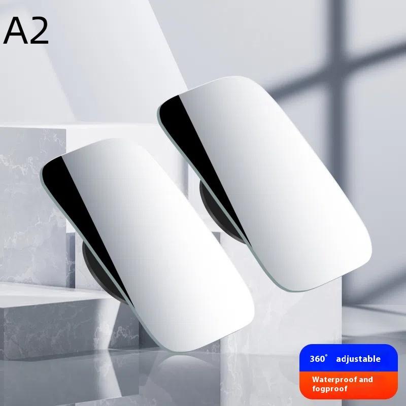 

2Pcs Car Mirror Wide Angle Car Blind Spot Mirrors 360° Adjustable Auxiliary Rearview Mirrors Frameless Small Mirror