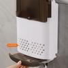 No-Drill Wall Mounted Chopstick Holder With Draining Base Kitchen Cutlery Utensil Storage Box Easy Installation