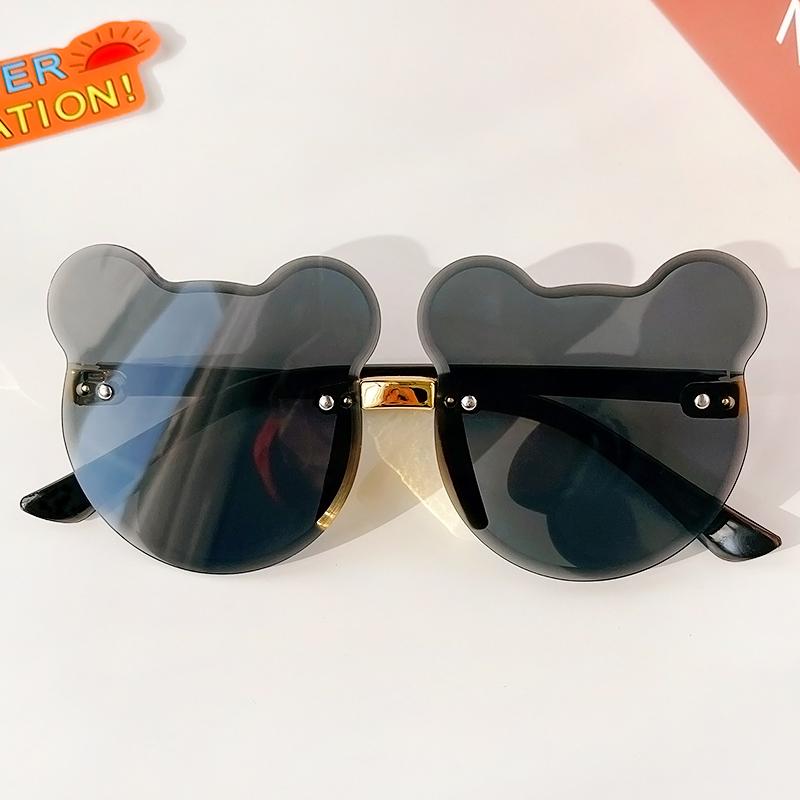Children Cute Animal Cartoon Vintage Rimless Polarized Sunglasses Boy Girl Outdoor Sun Protection Glasses Kids UV400 Sunglasses