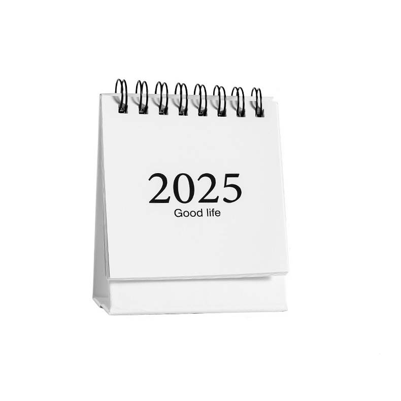 Mini Desk Calendar for 2025, Mini Calendar From July 2024 To December 2025, Solid Color Small Desktop Calendar with Stickers School Mini Calendar