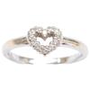 PonteVecchio K18WG 0.12 Heart Diamond Ring ring White goldUsed