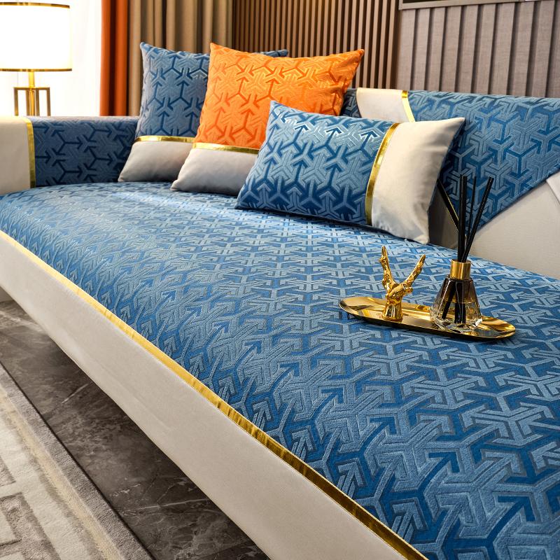 Chenille Fabric Luxury Sofa Cover Four Seasons Universal Anti-slip Slipcover Home Living Room Couch Protective Cover Sofa Towel