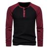 Collar Men's Base Shirt Casual Long Sleeved T-shirt For Men