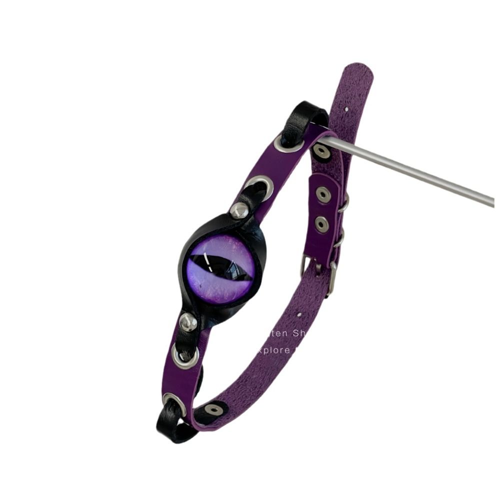 Harajuku Leather Choker Evil Eyes Women Jewelry Cool Goth Necklace