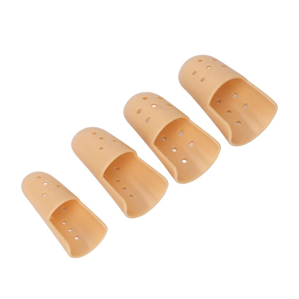 Finger Splint, 4 Sizes Breathable Plastic Thumb Splint Finger Protectors for Arthritis Sprains Strains