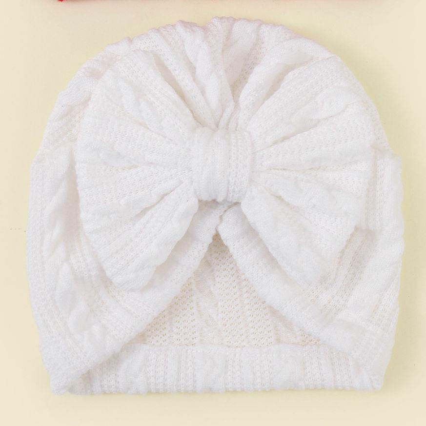 Four Seasons Newborn Bow & Headscarf Hat - Cute, Protective Baby Fontanelle Hat
