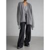 Womens Oversized Knit Cardigan Soft Acrylic Sweater V-Neck Long Sleeve Casual Outerwear Fall 2026