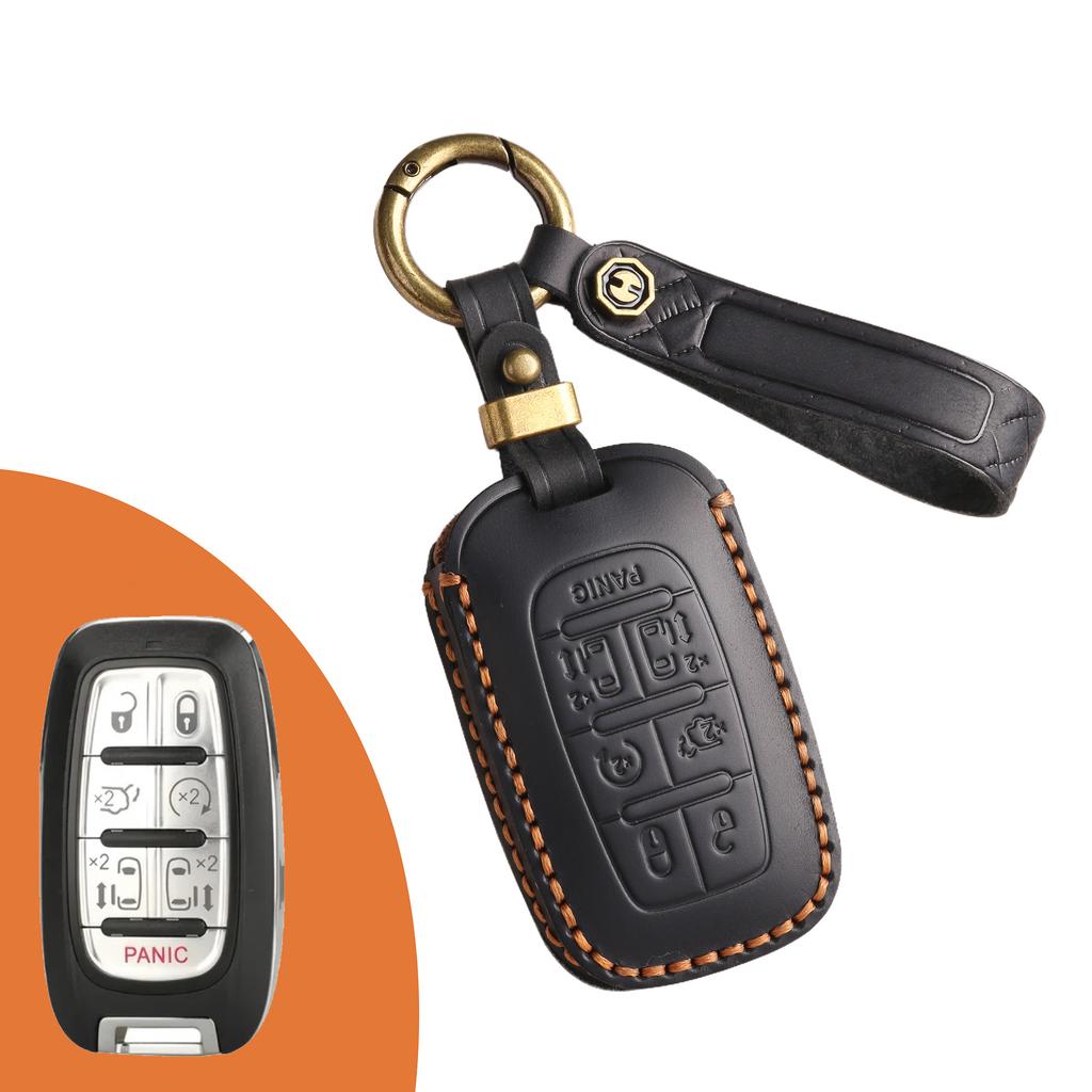 Leather Car Key Cover Is Suitable for Chrysler Dajielong Commercial Vehicle Special Leather Protective Cover