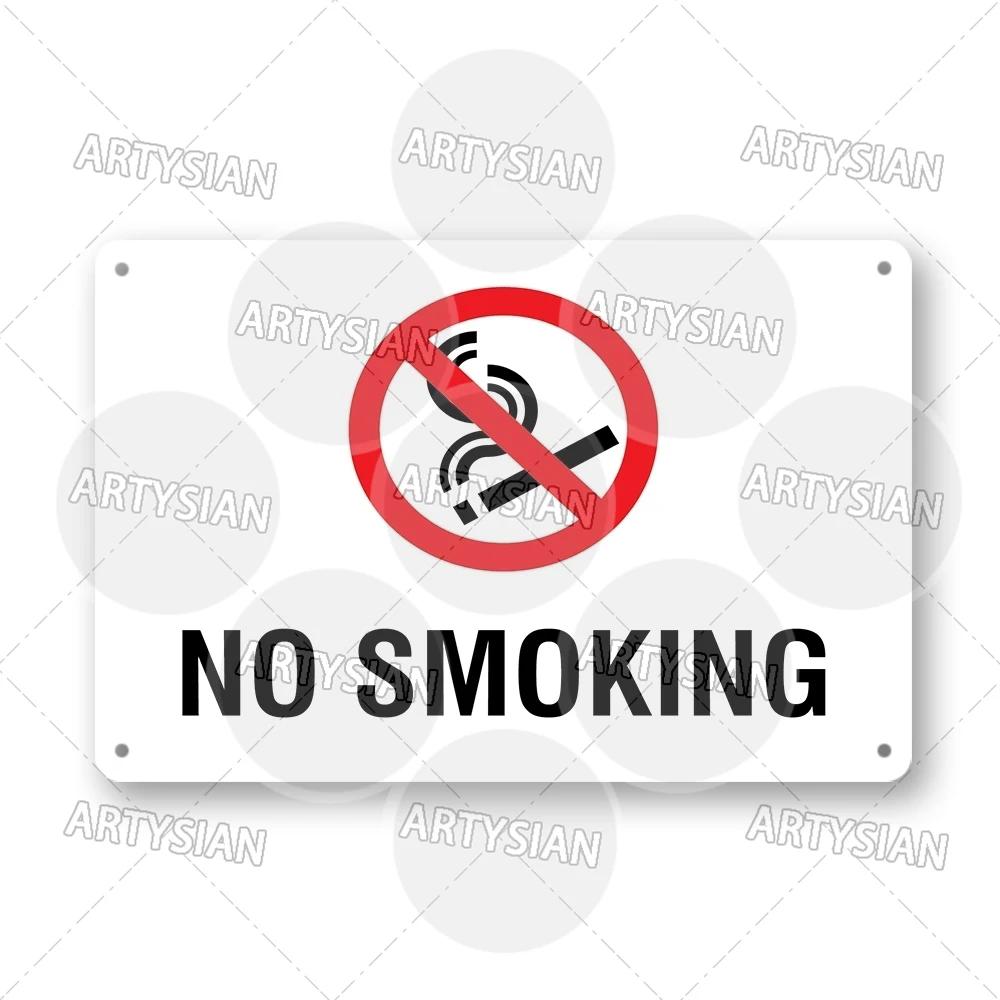 No Smoking Metal Sign Smoke Free Prohibition Warning Sign No Vaping Smokefree Plaque