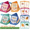 Food / Animals / Fruits / Body Parts French Words Learning Cards for Kids Early Language Skill Classroom Activities Memory Games