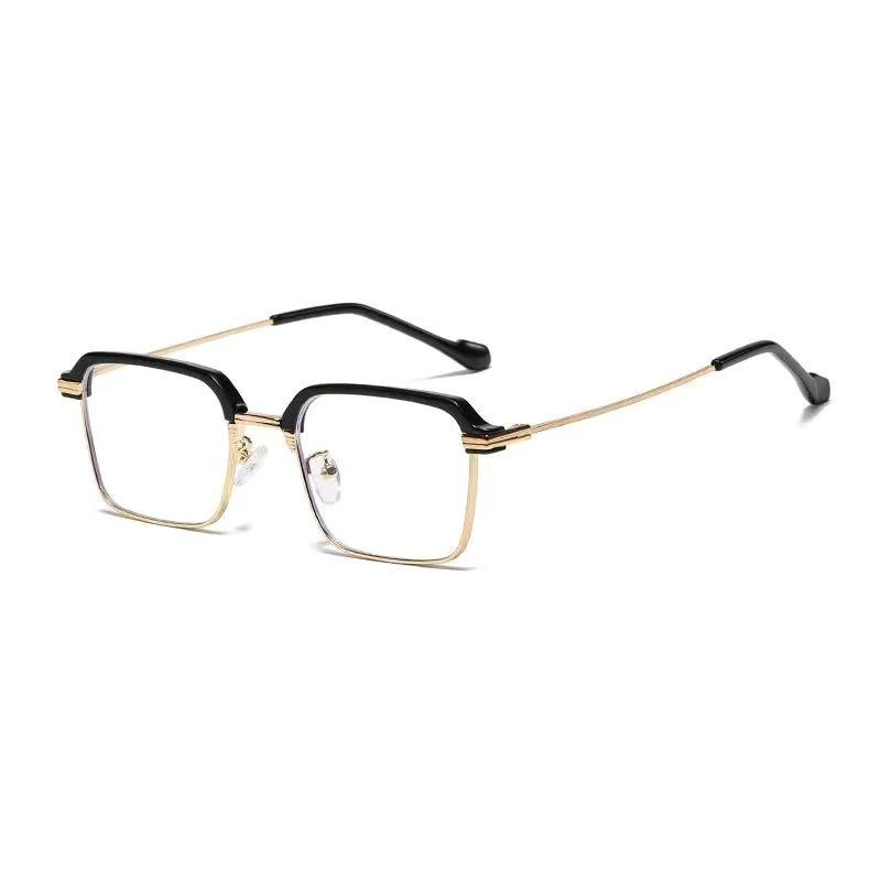 Classic personalized black eyebrow anti-blue reading glasses retro square reading glasses middle-aged and elderly reading glasses