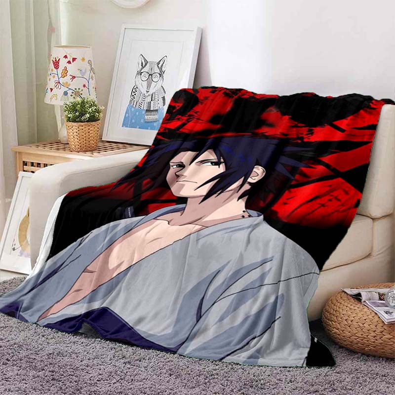 NARUTOUzumaki Naruto anime print blanket, warm and comfortable flannel blanket, suitable for bedrooms, sofas, beds, chairs, picn
