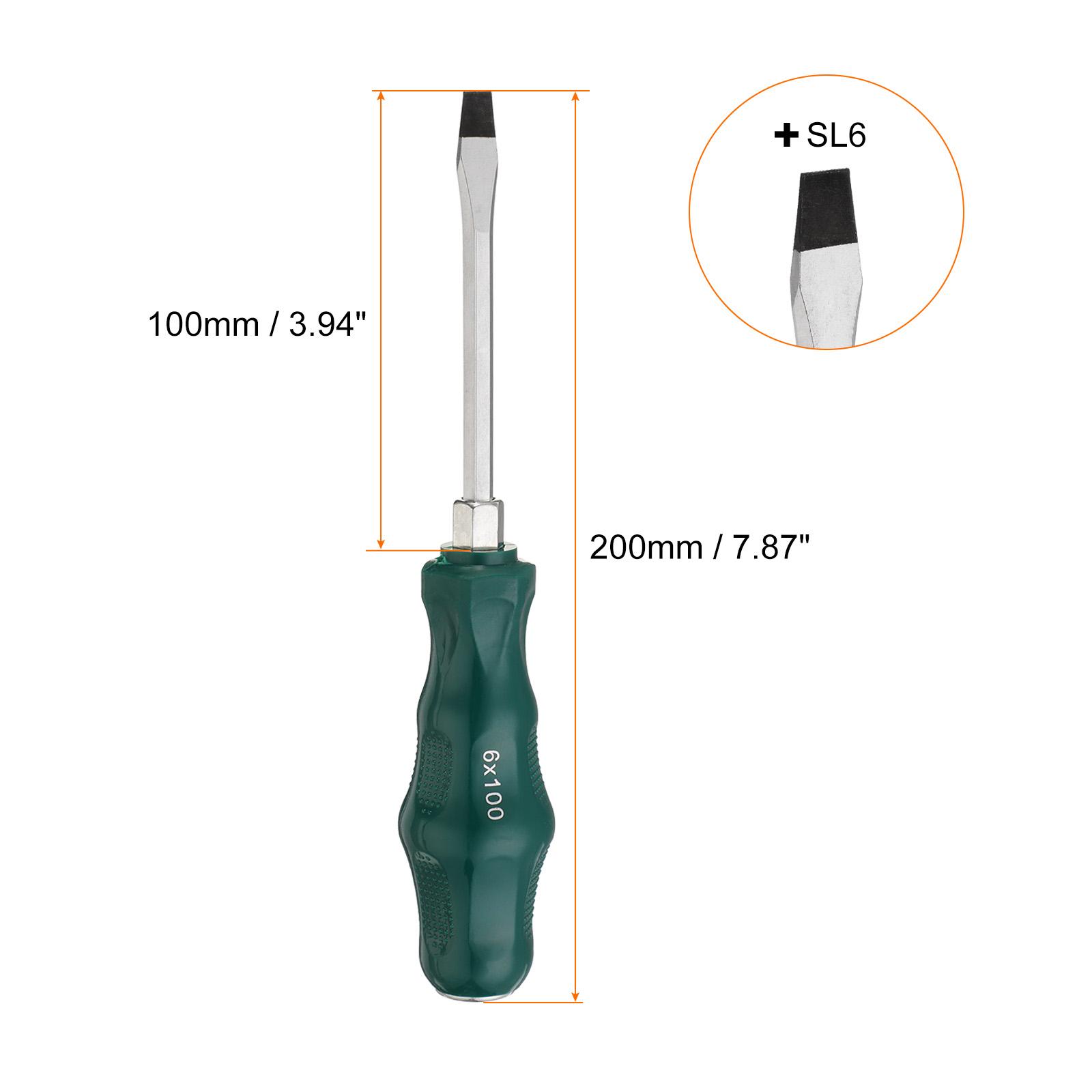 

SL6 SL8 PH2 PH3 Phillips Slotted Screwdriver Magnetic Demolition Flat Head Cross Screwdrivers CR-V with Handle for DIY Repair 1pcs