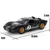 Toy Car Model 1/32 Scale 1966 Ford GT40 MKII Racing Rally Alloy Diecast Miniature Vehicle Collection Gift for Children Boy
