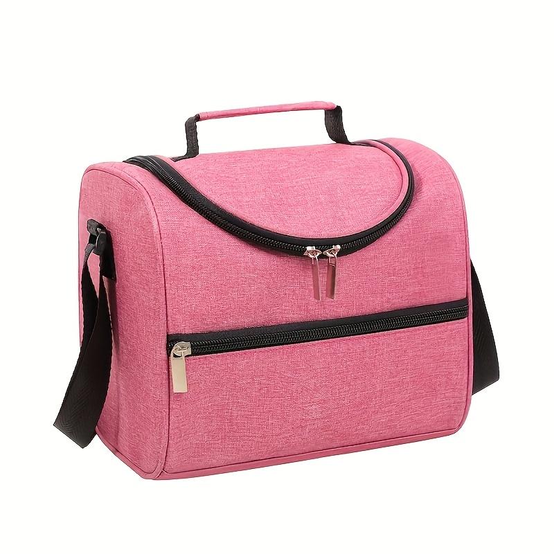 Isolierte Lunchtasche, Lunchbox-Tasche mit großem Fassungsvermögen, Schultertrage-Stilvolle einfache Isoliertasche, Picknick-Lebensmittel-Frische-Kühlakku, Tragbar Handheld