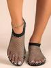 2024 Summer Rhinestone Round Toe Short Boots - Hollowed-Out Plus Size Flat Sandals