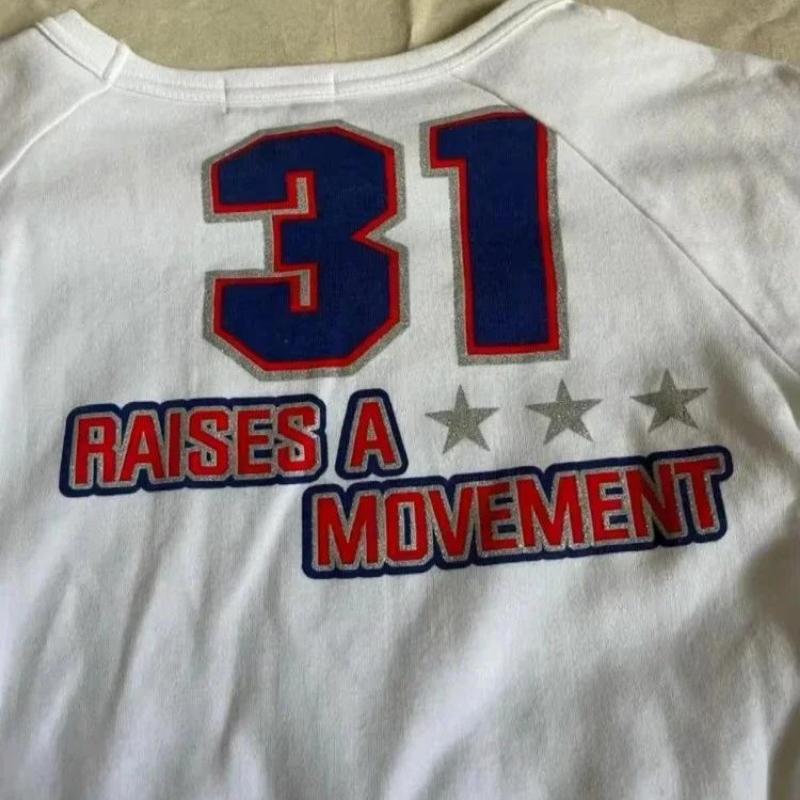 2KWEIRD Vintage Y2k Γυναικεία Μπλουζάκια Λευκά Grunge Γραφικά Μακρυμάνικα Μπλουζάκια Harajuku 2000s Αισθητική Streetwear Αμερικάνικο Ρετρό