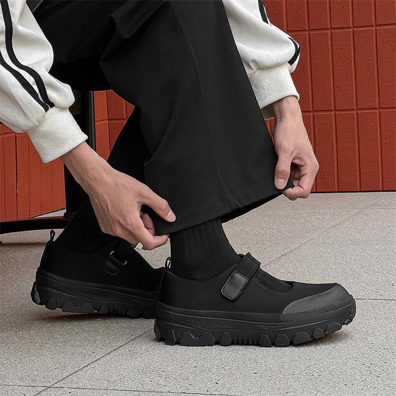 2025 nové jednoduché boty Mary Jane retro všestranné zvýšení výšky platforma kulatá špička móda 1438-1439-J