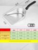Compact Handheld Stainless Steel Dustpan - Durable, Portable, Short Handle for Household Cleaning