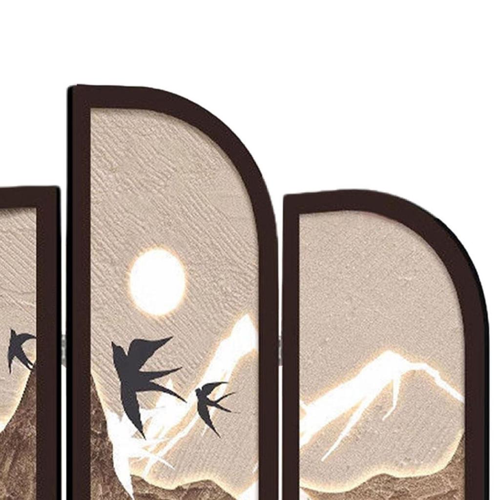 Écran de Table Décoratif Mini Paravent Pliant Paravent Pliant de Bureau Cloison pour Meuble d'Entrée Comptoir de Salon