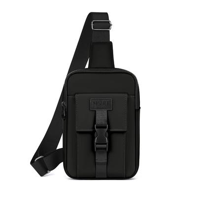 New Product Men's Simple and Fashionable Shoulder Bag Casual Commuting Multi-functional Small Bag Mobile Phone Bag Multi-pocket Messenger Bag