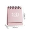 Small Desktop Calendar 2025 Mini Simple Small Desk Calendar Double-Sided Standing Flipping Calendar Desktop Decoration