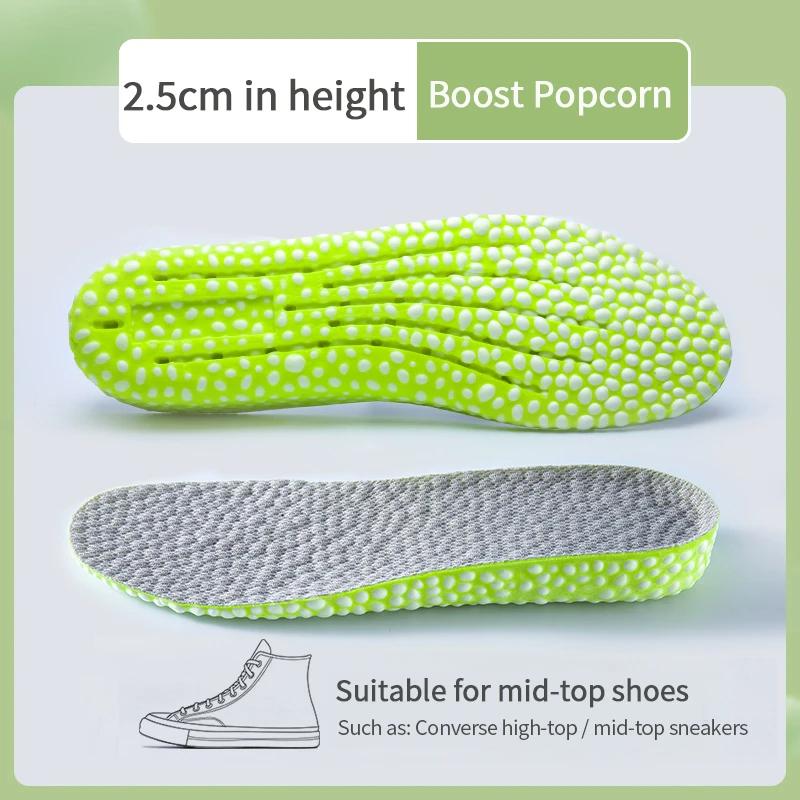

1Pair Boost Height Increase Shoes Insoles Men Women Soft Comfort Running Sports Insole for Feet 1.5/2.5/3.5cm Growing Shoe Pads EU41-42(260mm)