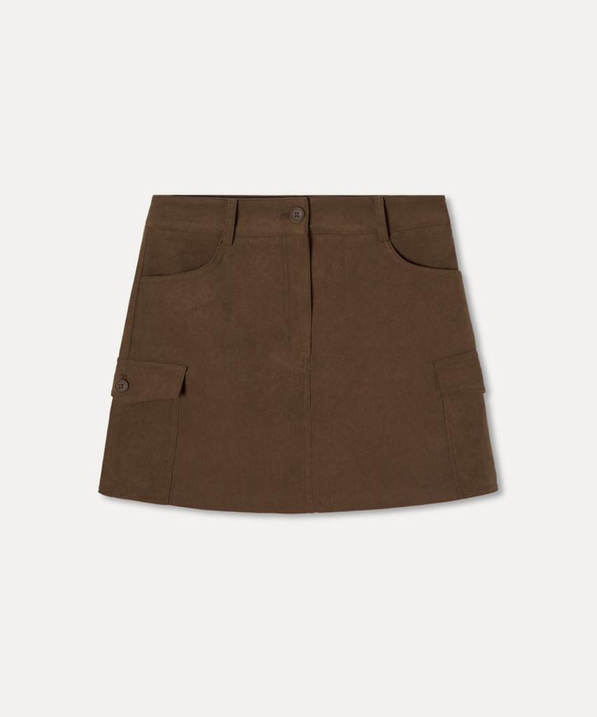 MIXXO Faux Suede Mini Skirt_Miwwhft02C