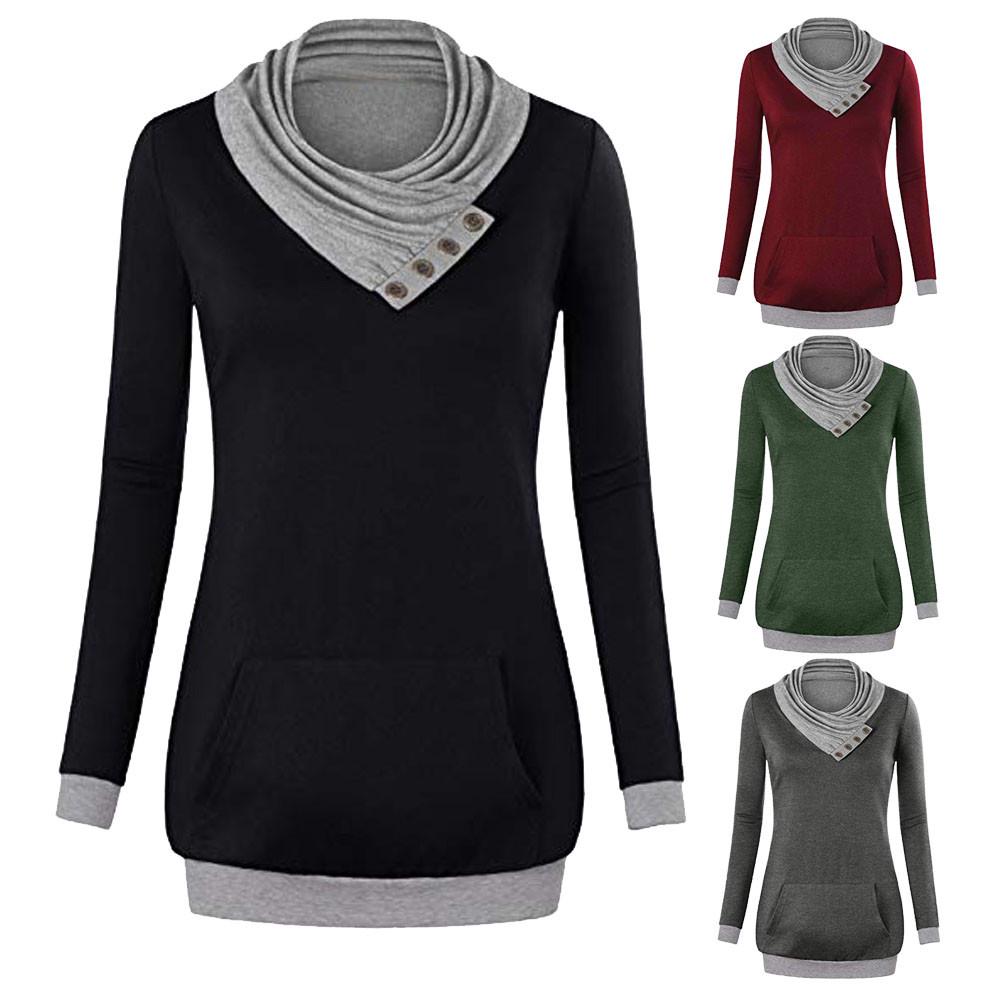 Женская туника с капюшоном и длинными рукавами CArry me, пуловер ...